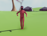 The Ninja in the alpha version of the game.