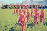 A mob of Spear Throwers searching their next prey